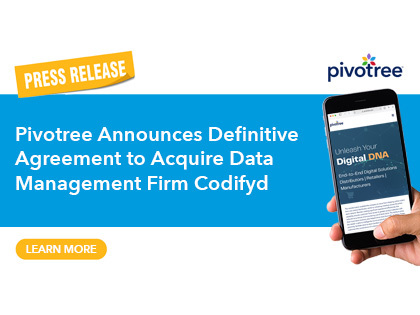 Pivotree Announces Definitive Agreement to Acquire Data Management Firm Codifyd 