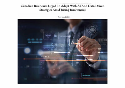 Canadian Businesses Urged To Adapt With AI And Data-Driven Strategies Amid Rising Insolvencies