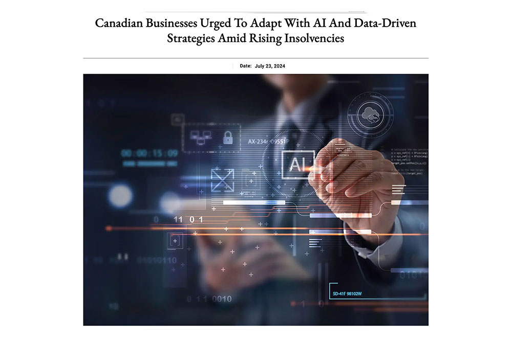 Canadian Businesses Urged To Adapt With AI And Data-Driven Strategies Amid Rising Insolvencies